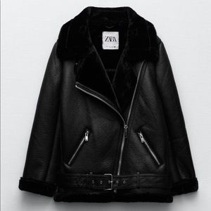 Zara Sherpa coat